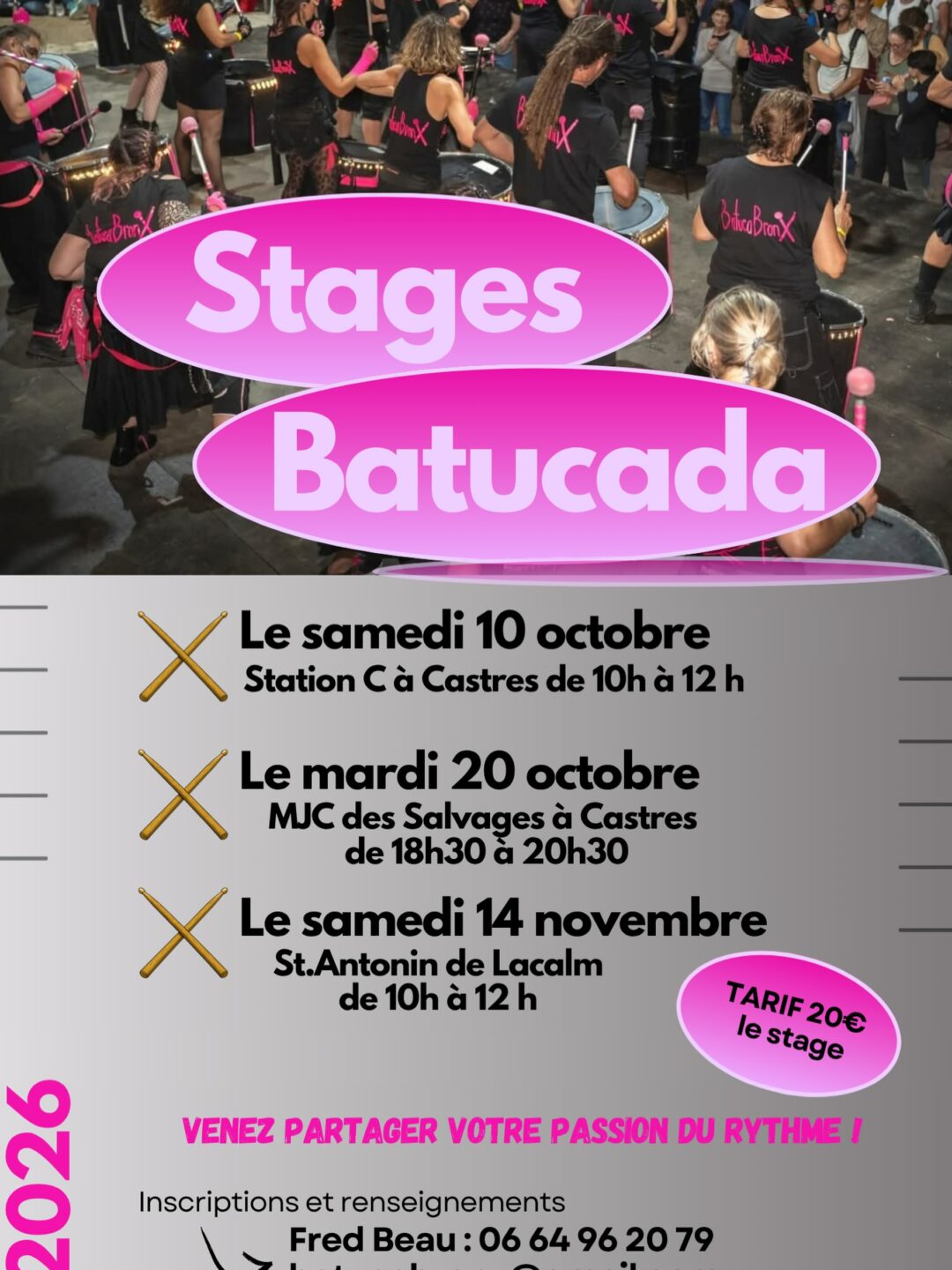 🥁🔥 ENVIE DE RYTHME ET DE BONNE HUMEUR ? 🔥🥁 BatucaBronX c’est des prestations,…